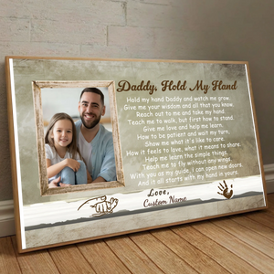 Daddy Hold My Hand Poster – A Heartwarming Tribute to Fatherhood - 89Prints