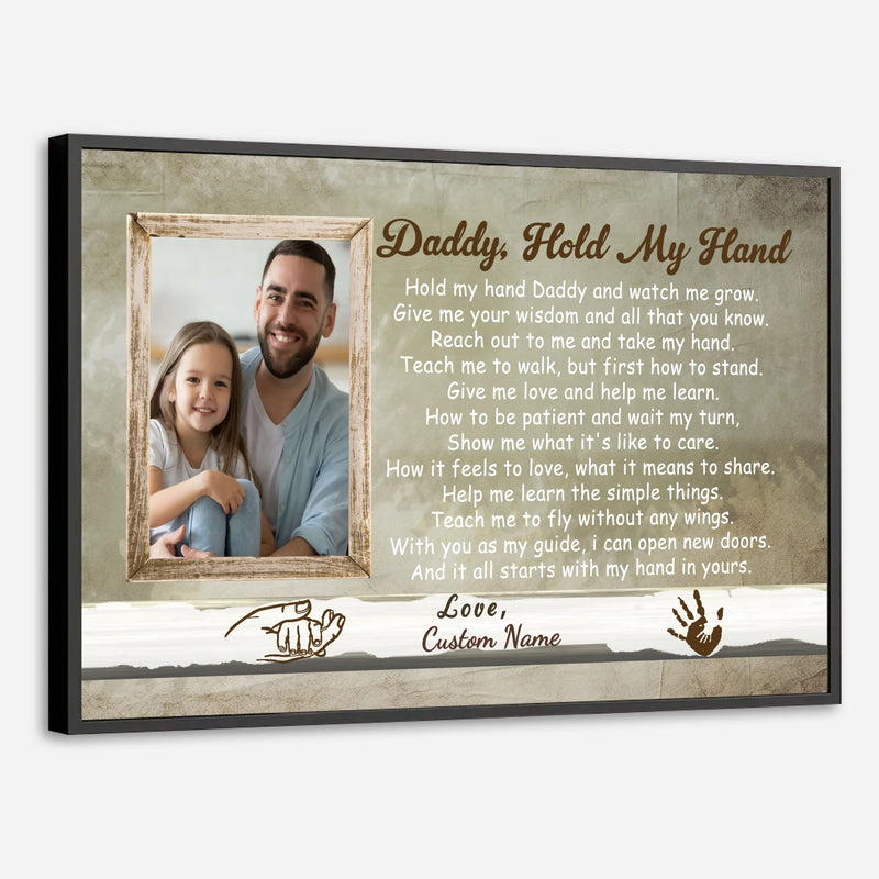 Daddy Hold My Hand Poster – A Heartwarming Tribute to Fatherhood - 89Prints