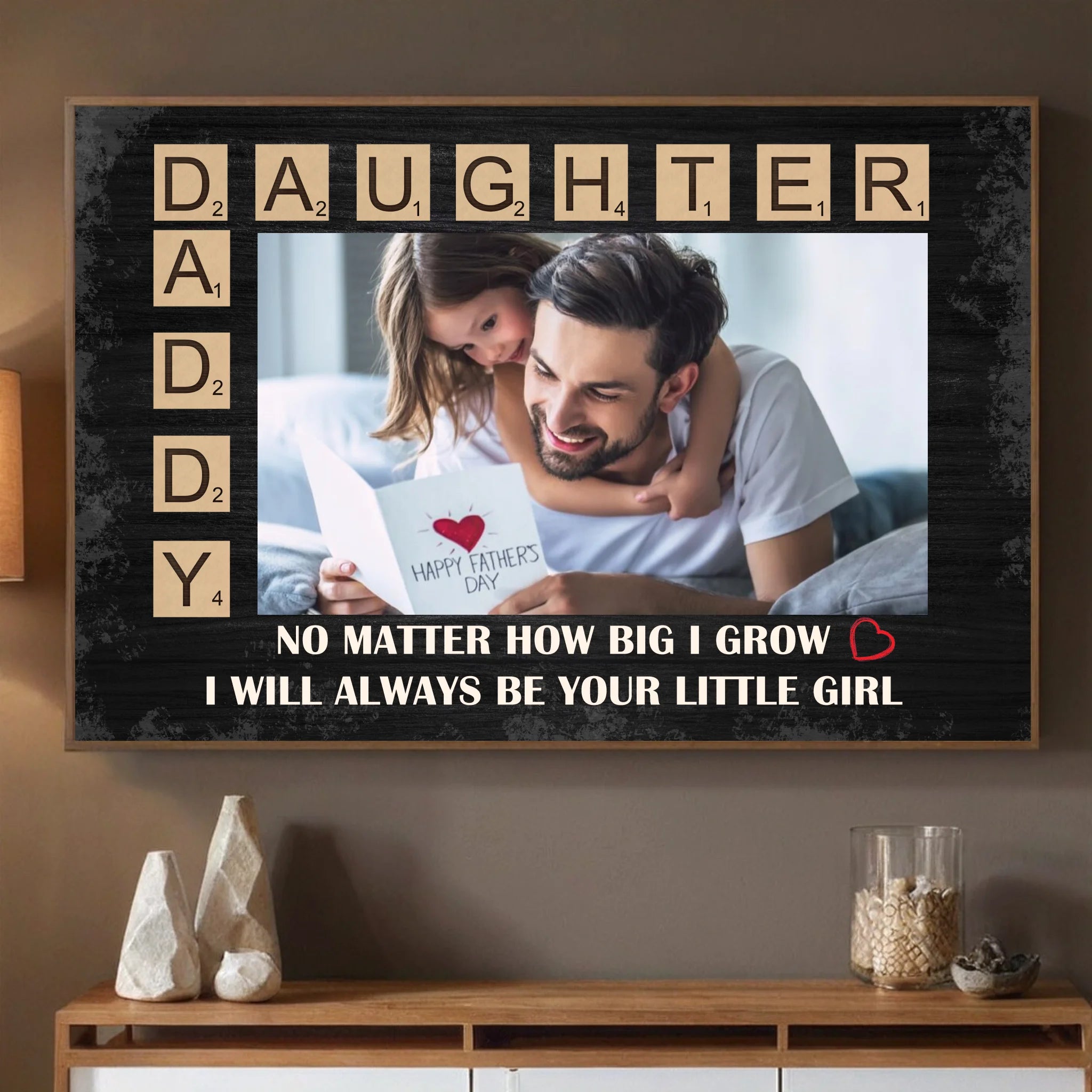 Personalized Father and Daughter Poster – Celebrate Your Special Bond - 89Prints