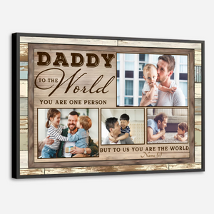 Personalized Father and Child Love Poster – A Beautiful Tribute to Your Unbreakable Bond -  89Prints