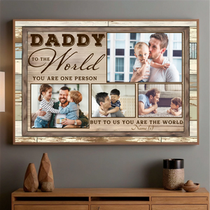 Personalized Father and Child Love Poster – A Beautiful Tribute to Your Unbreakable Bond -  89Prints