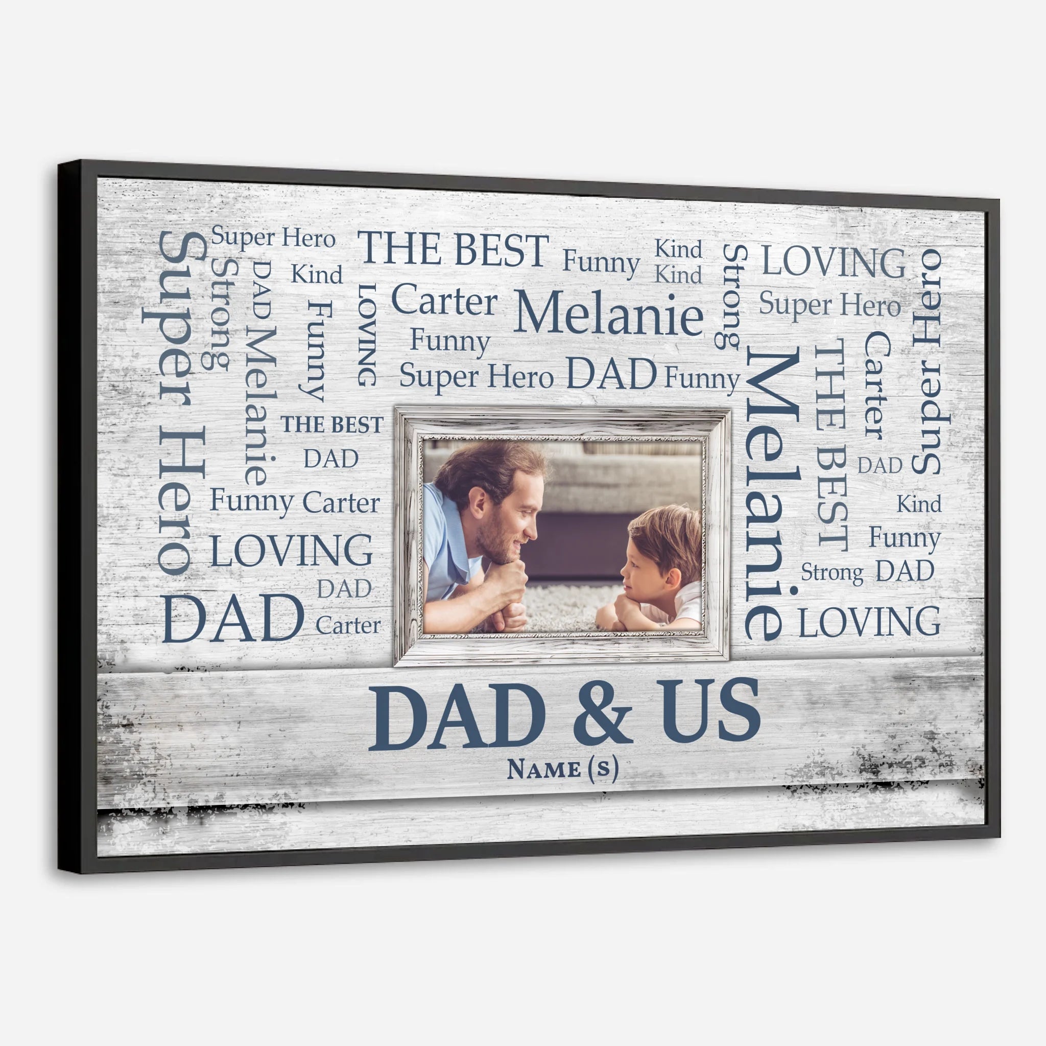 Dad & Us Poster – A Personalized Gift Celebrating Family Love - 89Prints