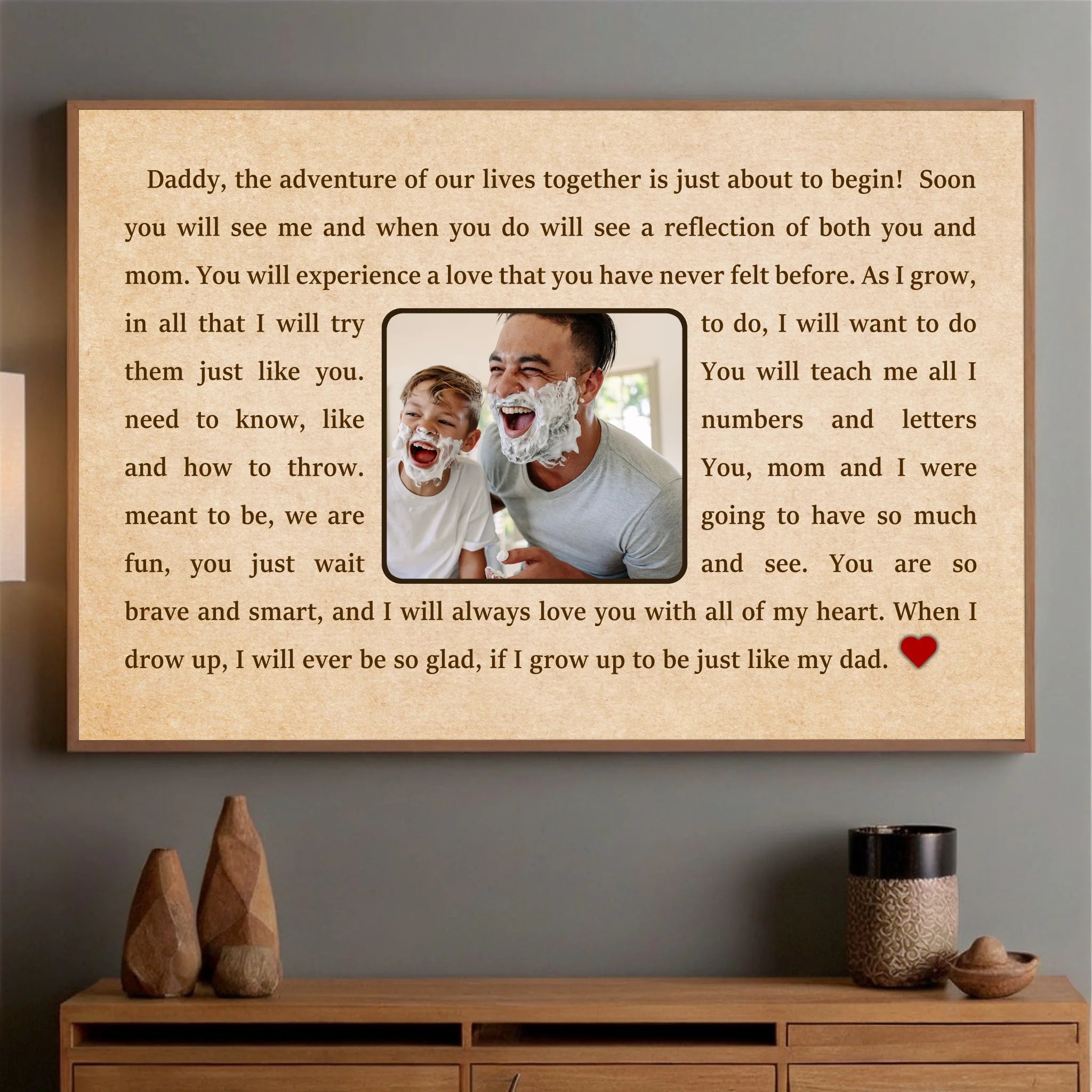 Personalized Poster for Dads – A Heartfelt Celebration of Fatherhood - 89Prints