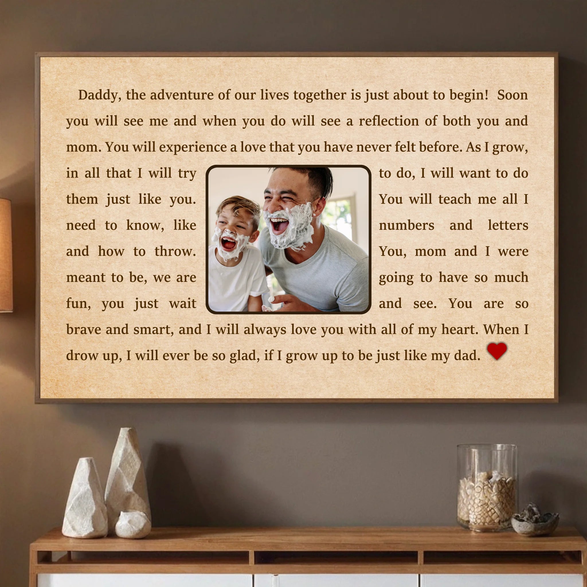 Personalized Poster for Dads – A Heartfelt Celebration of Fatherhood - 89Prints