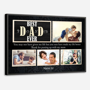 Personalized Poster – Best Dad Ever | Celebrate the Greatest Dad in Your Life - 89Prints