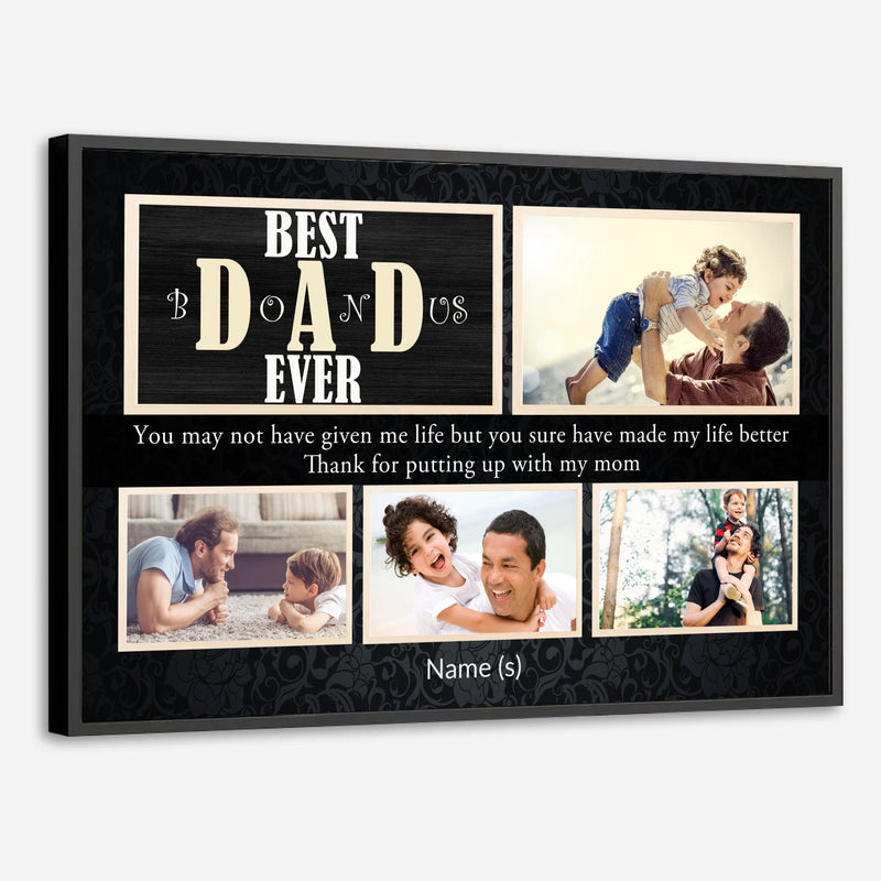 Personalized Poster – Best Dad Ever | Celebrate the Greatest Dad in Your Life - 89Prints