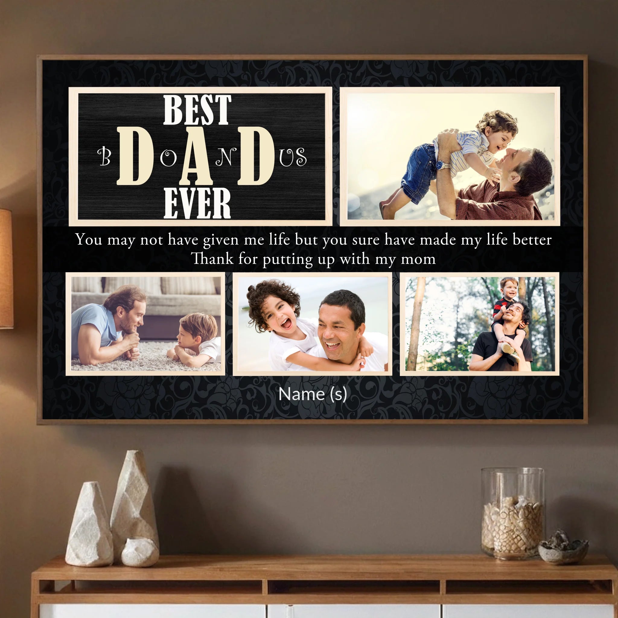 Personalized Poster – Best Dad Ever | Celebrate the Greatest Dad in Your Life - 89Prints