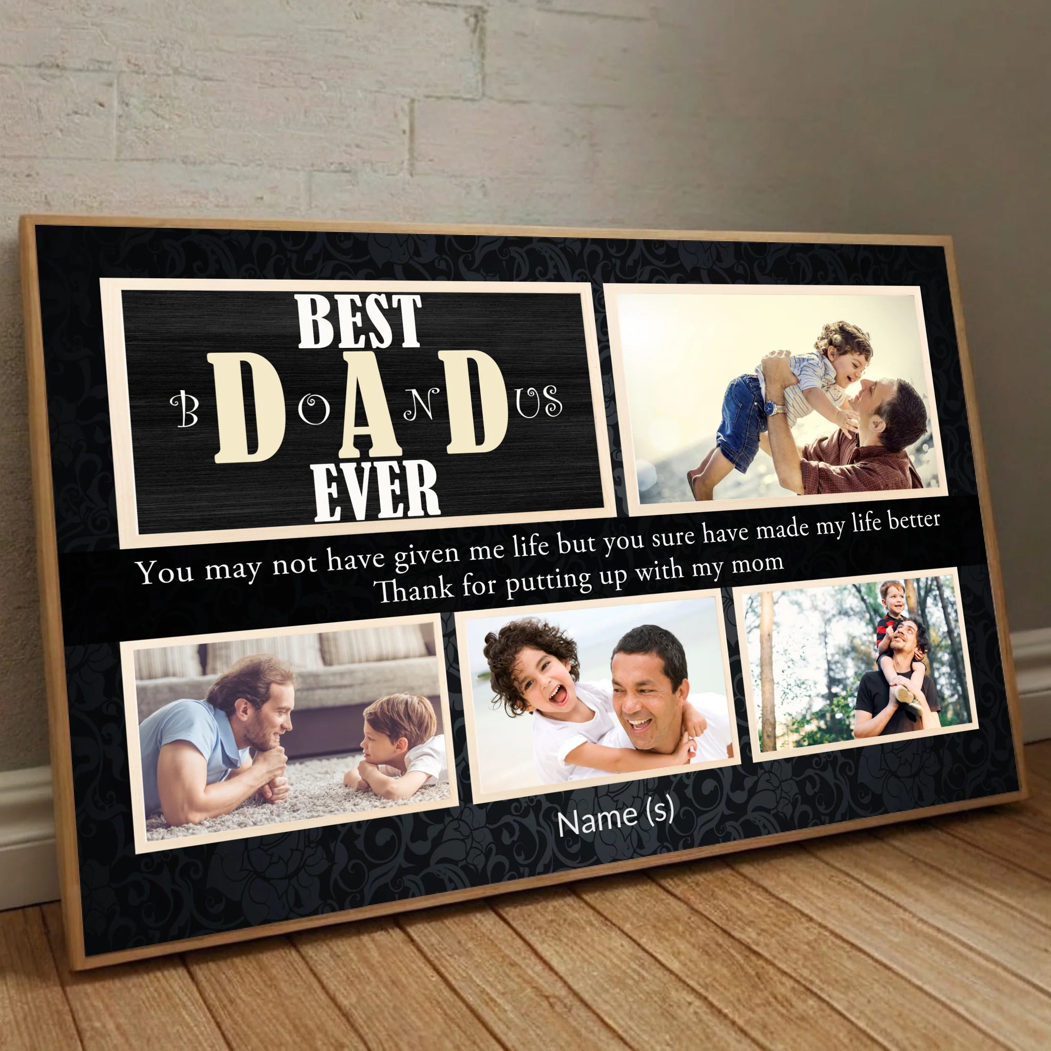 Personalized Poster – Best Dad Ever | Celebrate the Greatest Dad in Your Life - 89Prints