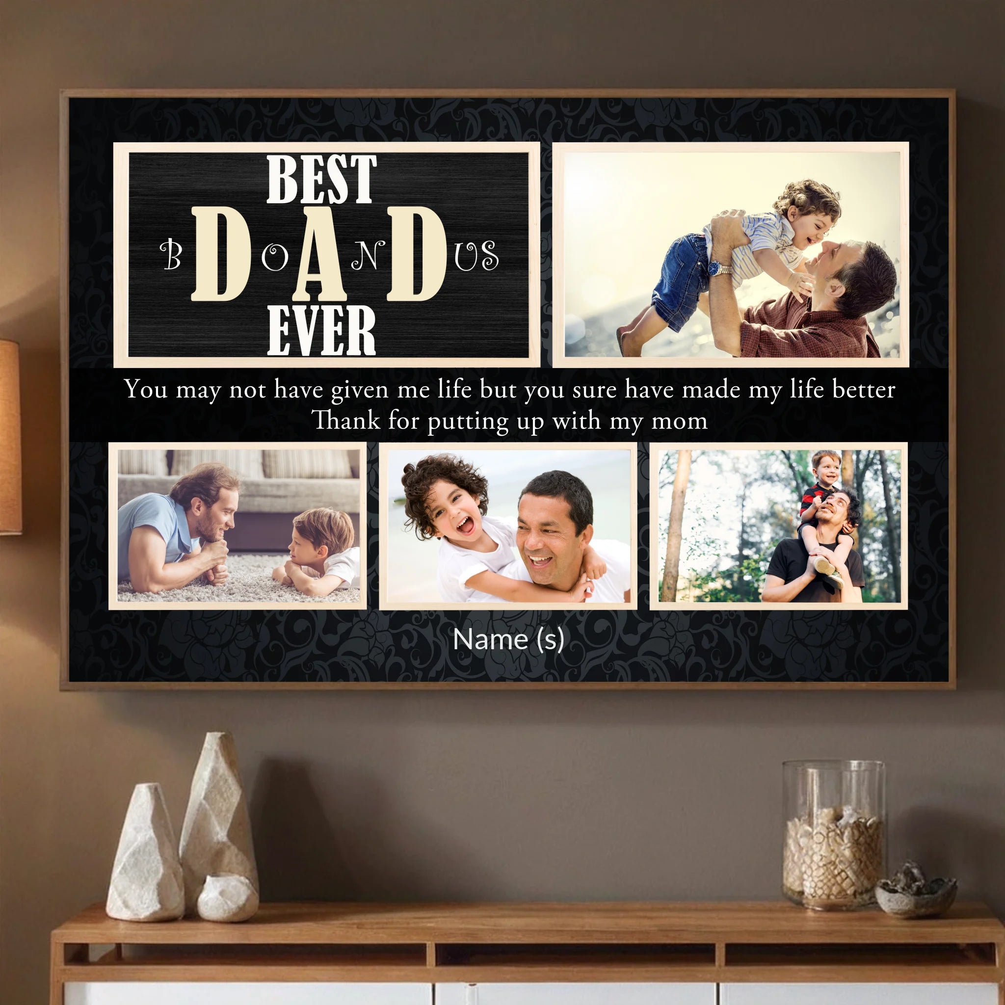 Personalized Poster – Best Dad Ever | Celebrate the Greatest Dad in Your Life - 89Prints