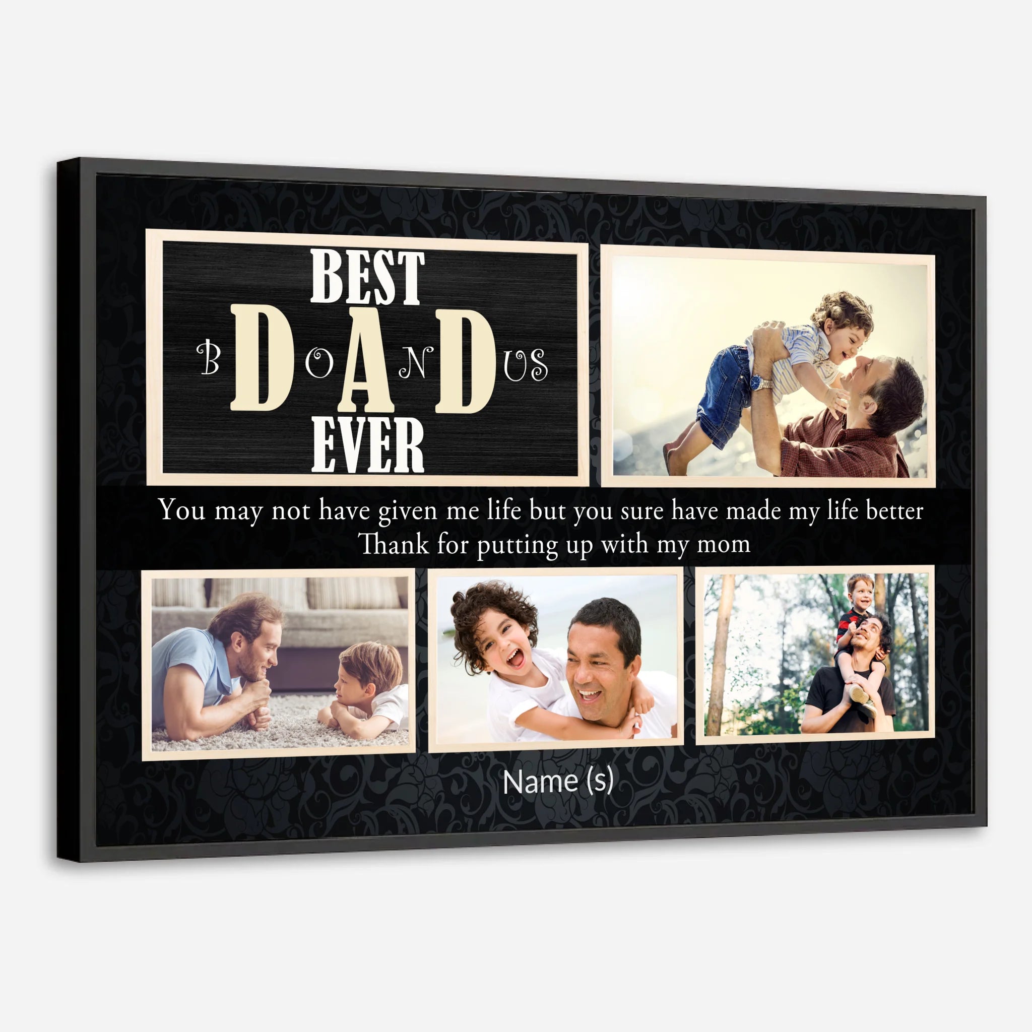 Personalized Poster – Best Dad Ever | Celebrate the Greatest Dad in Your Life - 89Prints