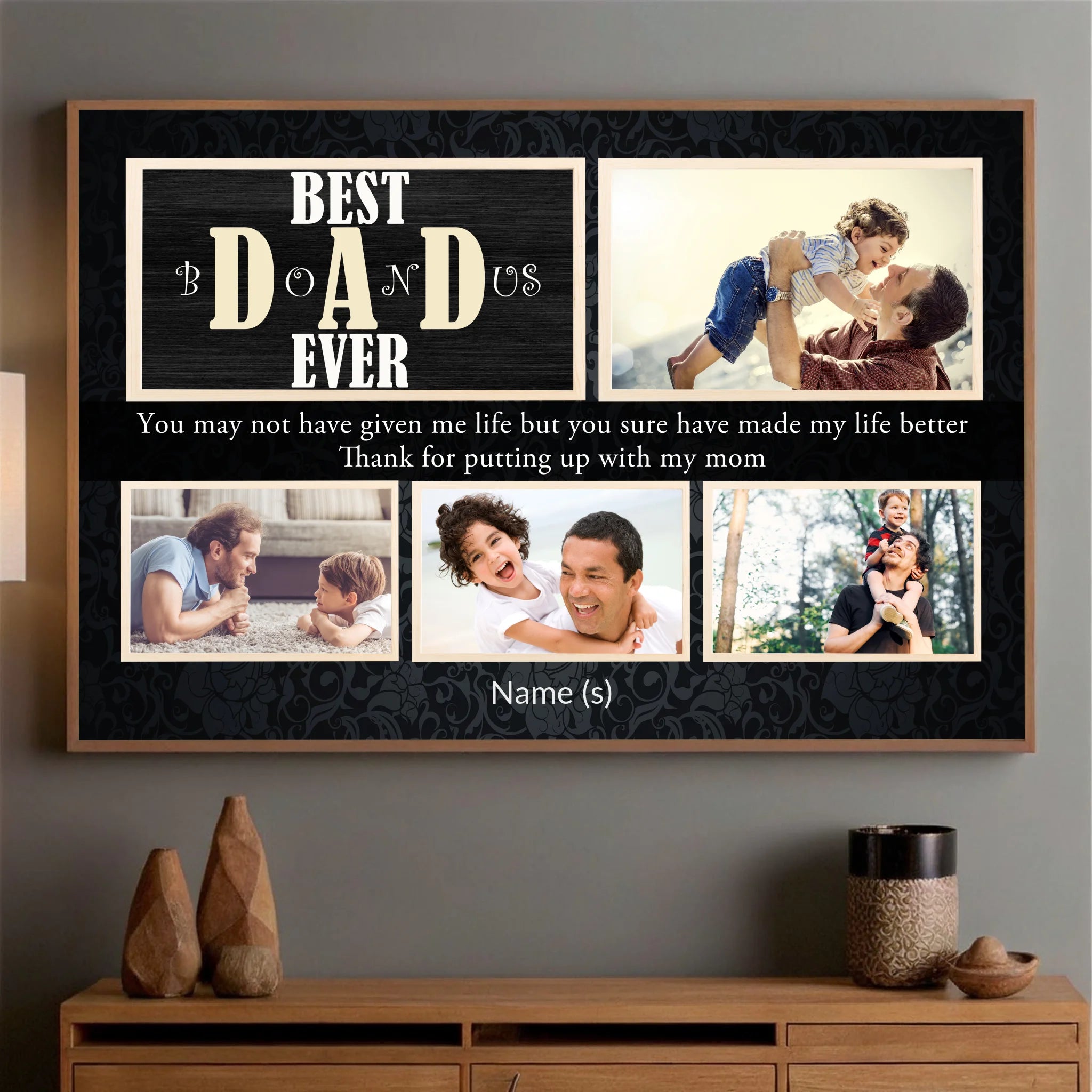 Personalized Poster – Best Dad Ever | Celebrate the Greatest Dad in Your Life - 89Prints