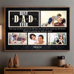 Personalized Poster – Best Dad Ever | Celebrate the Greatest Dad in Your Life - 89Prints