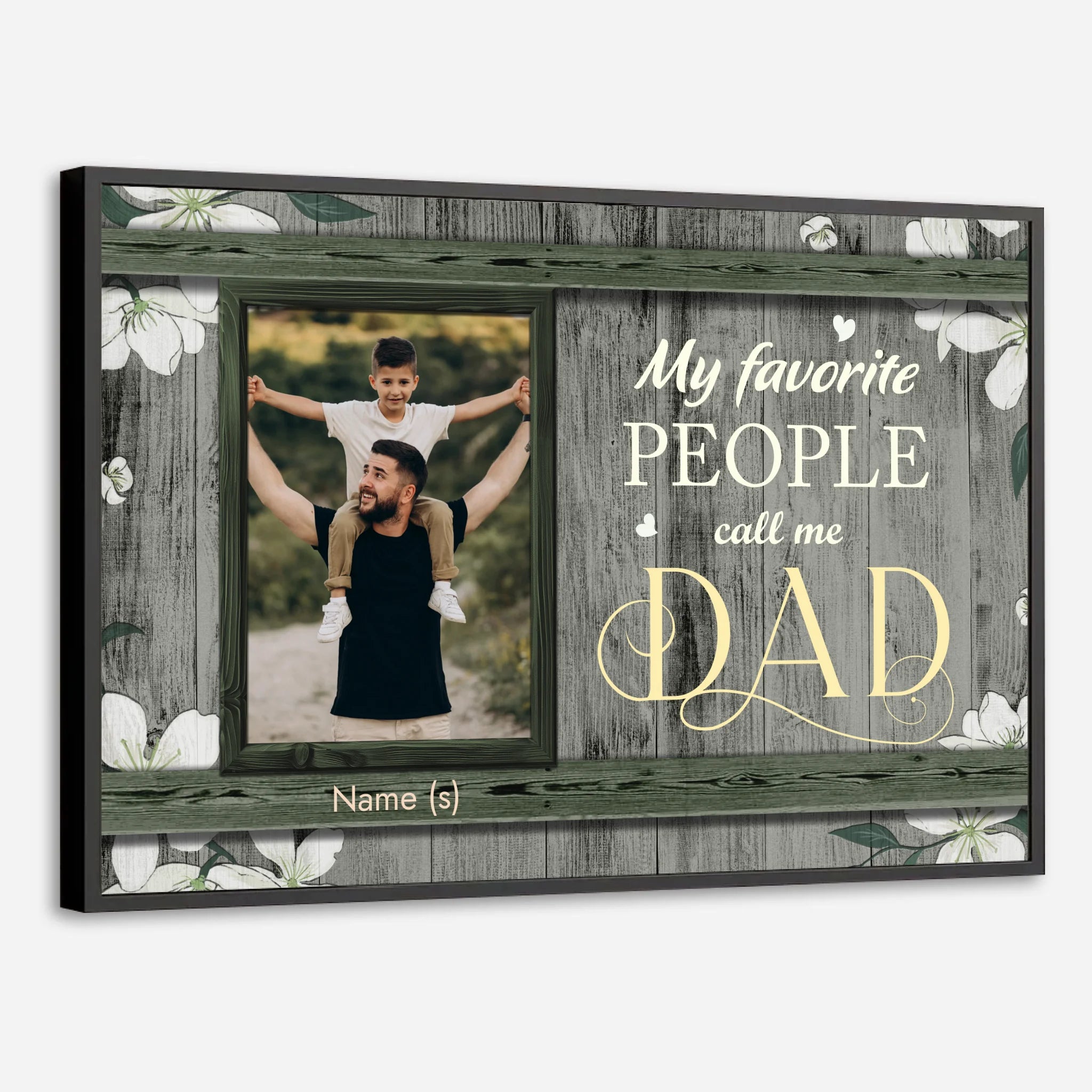 Personalized Poster “My Favorite People Call Me Dad” – Perfect Gift for Dad - 89Prints