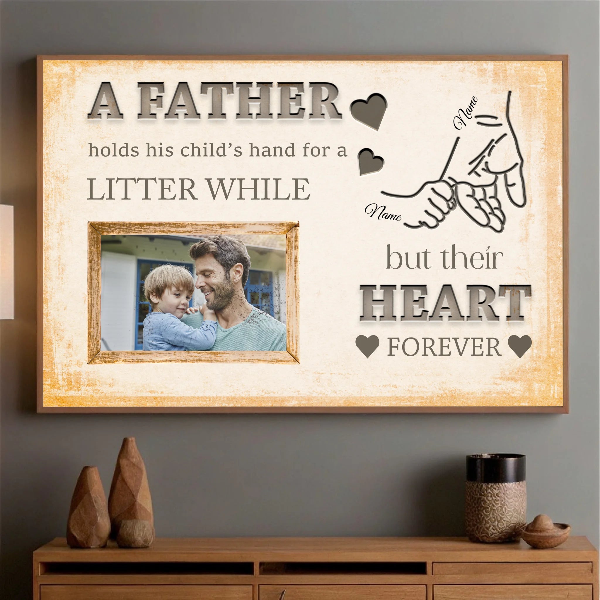 Father and Son Photo Poster – A Meaningful Gift to Celebrate the Bond - 89Prints