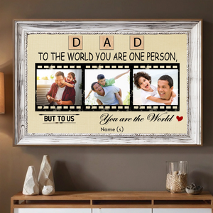 Celebrate Dad with a Personalized “Dad, You’re Our World” Poster - 89Prints