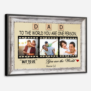 Celebrate Dad with a Personalized “Dad, You’re Our World” Poster - 89Prints