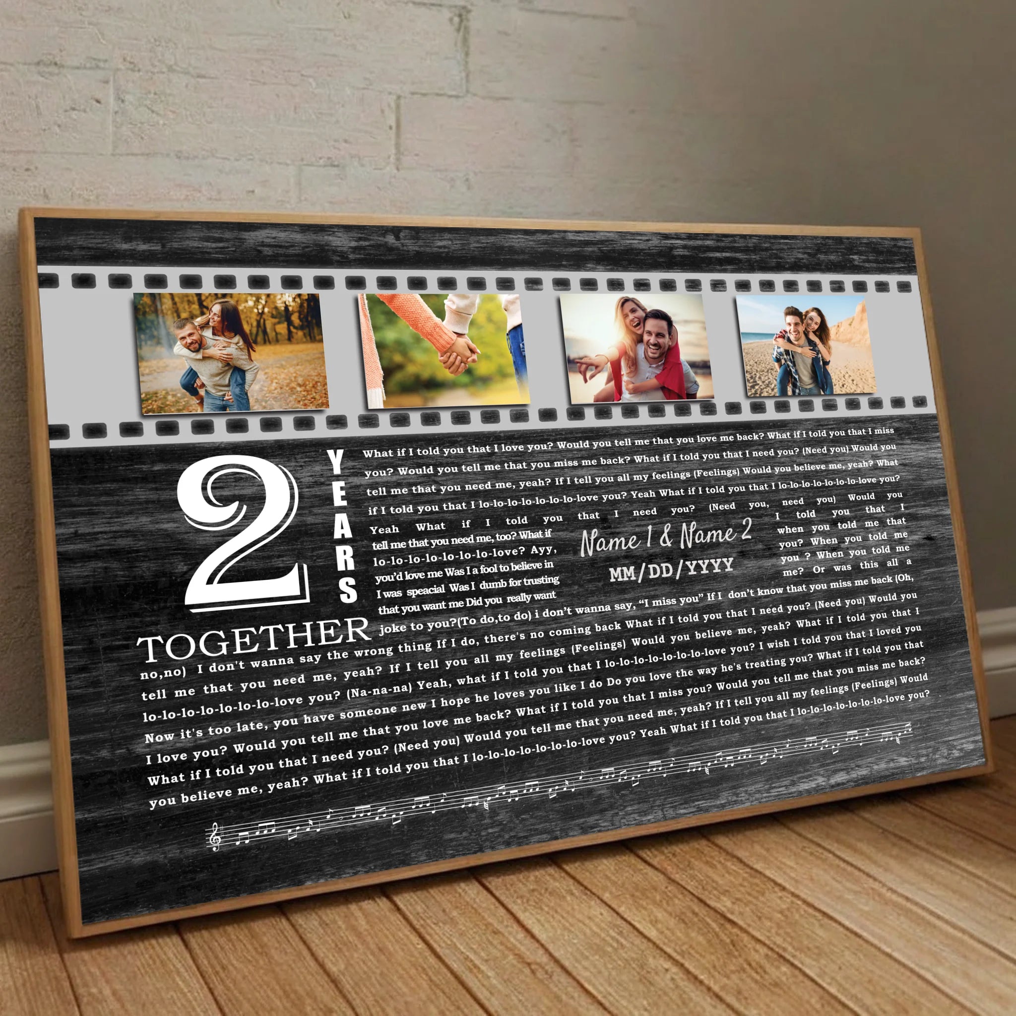 Celebrate 2 Years of Love Poster – Personalized Designs for Your Special Day - 89Prints