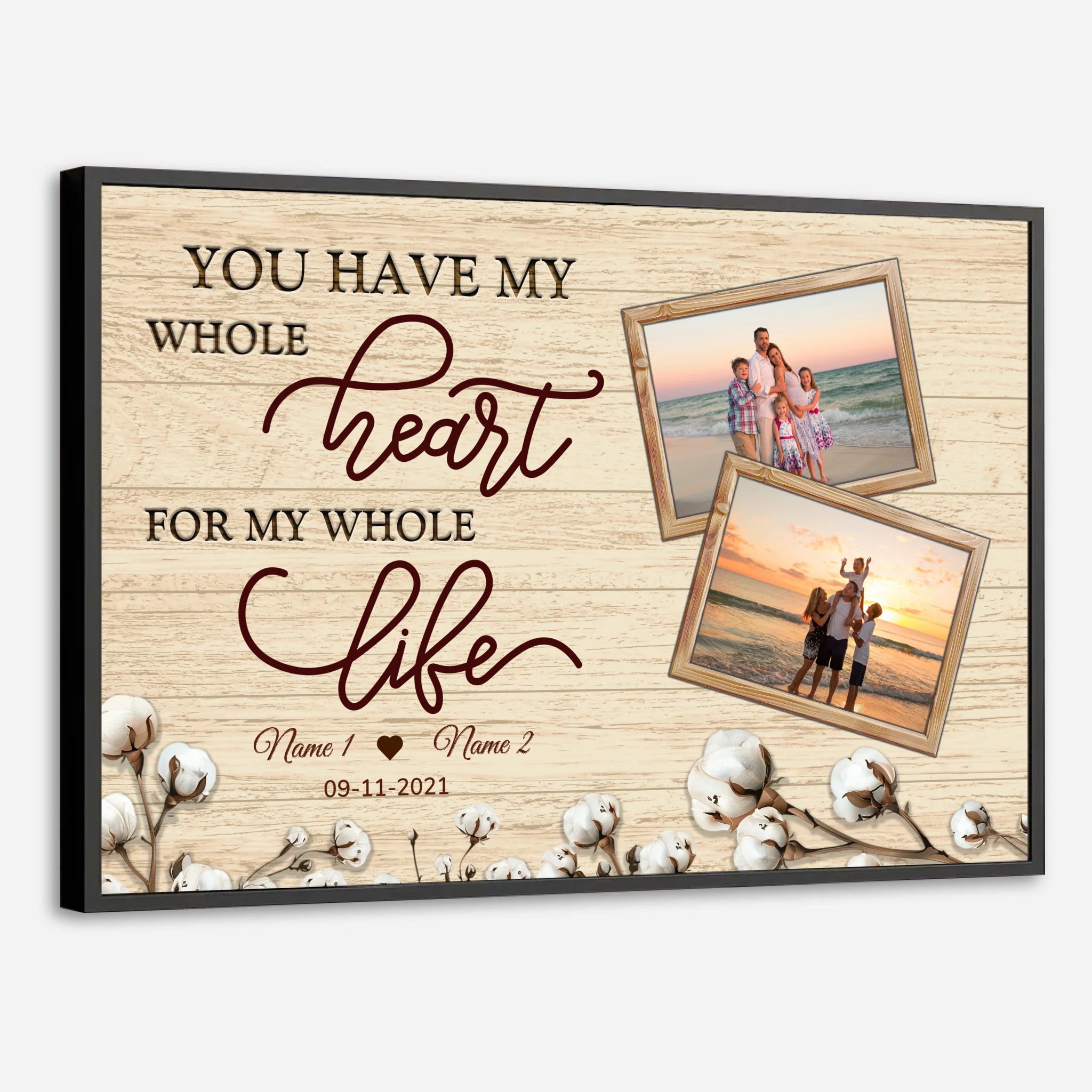 Whole Heart, Whole Life – A Personalized Family Photo Gift - 89Prints