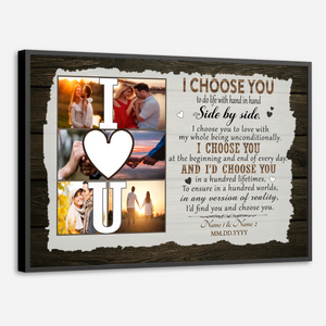 A Timeless Tribute – Customizable Romantic Poster for Couples by 89Prints