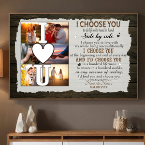 A Timeless Tribute – Customizable Romantic Poster for Couples by 89Prints