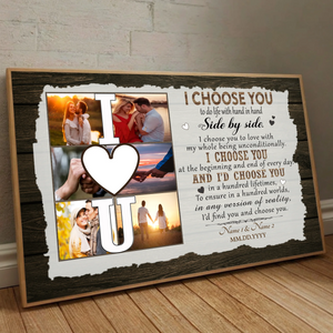 A Timeless Tribute – Customizable Romantic Poster for Couples by 89Prints