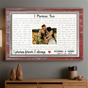 Forever Yours – A Forever Personalized Poster Full of Love - 89Prints