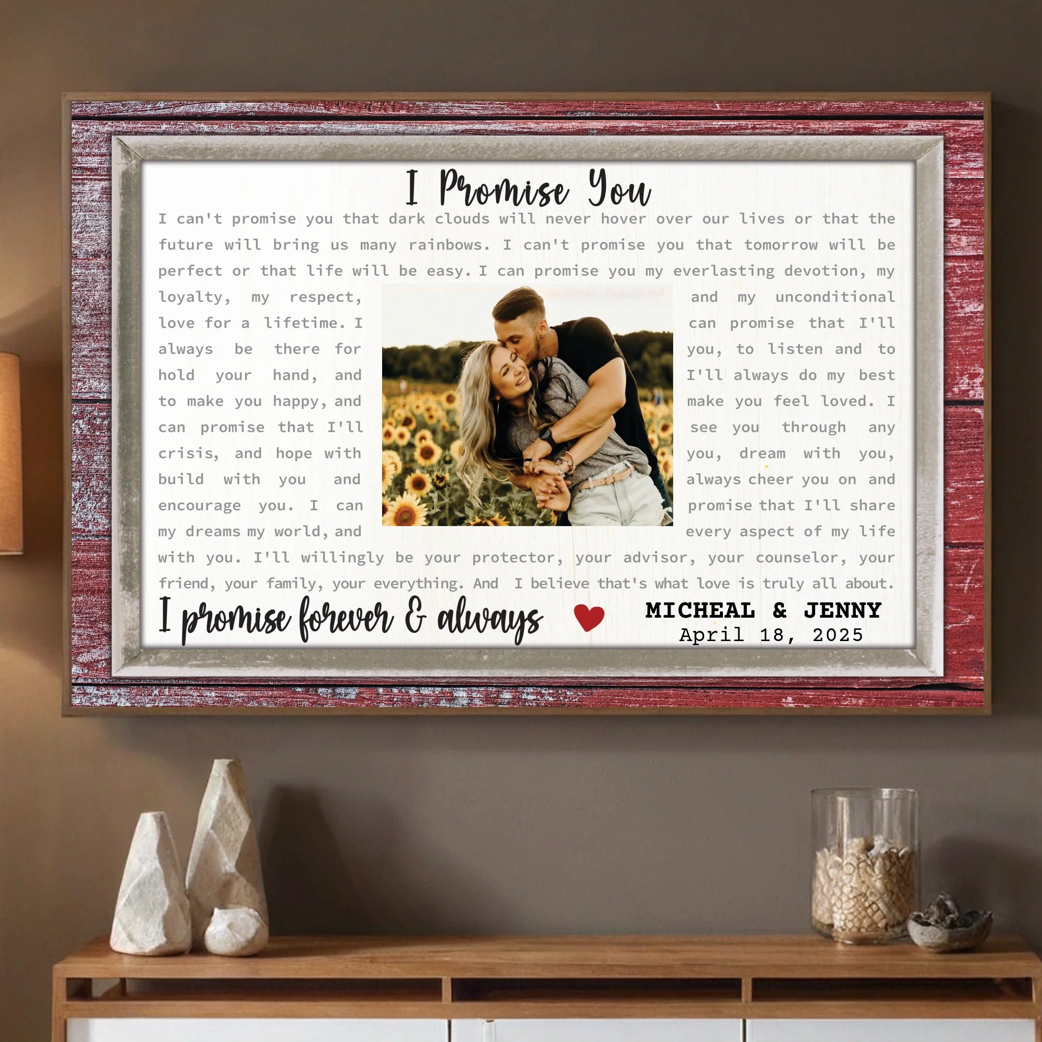 Forever Yours – A Forever Personalized Poster Full of Love - 89Prints