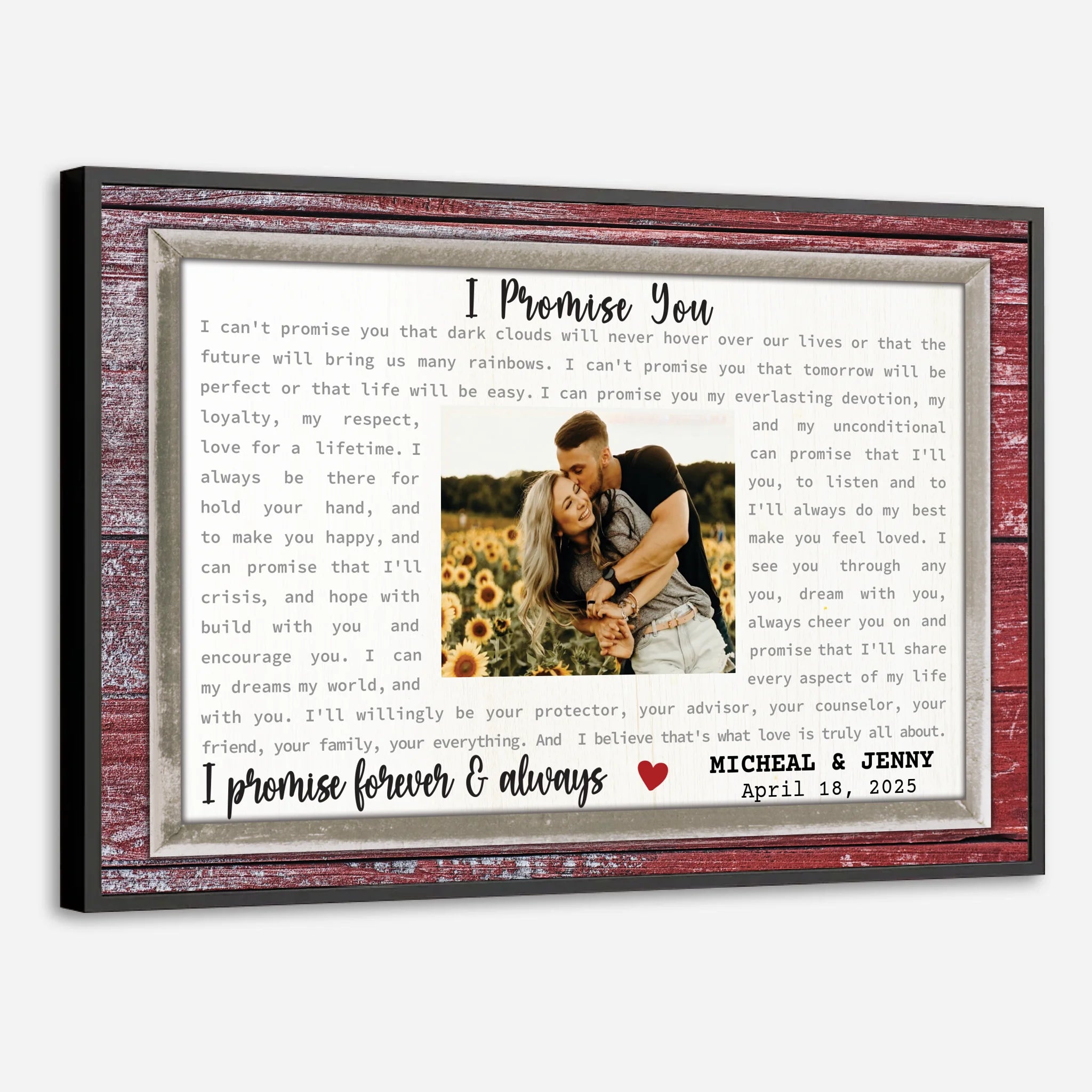 Forever Yours – A Forever Personalized Poster Full of Love - 89Prints