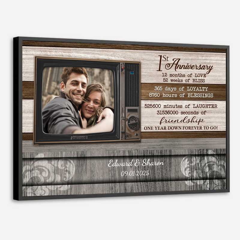 Custom Anniversary – Celebrate One Year of Love with Personalized Art - 89Prints