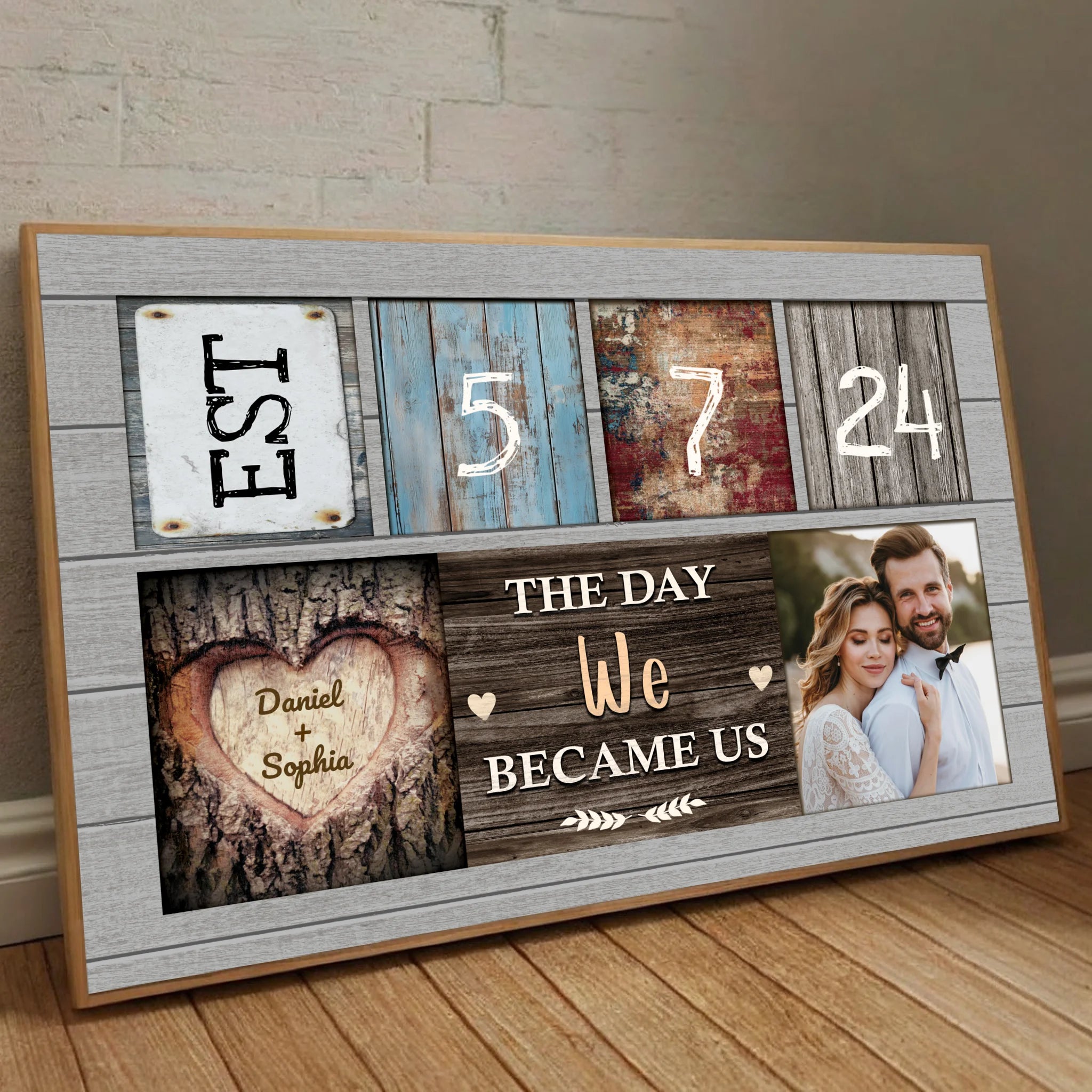 Personalized Wedding Date & Photo Poster – A Timeless Gift for Couples - 89Prints