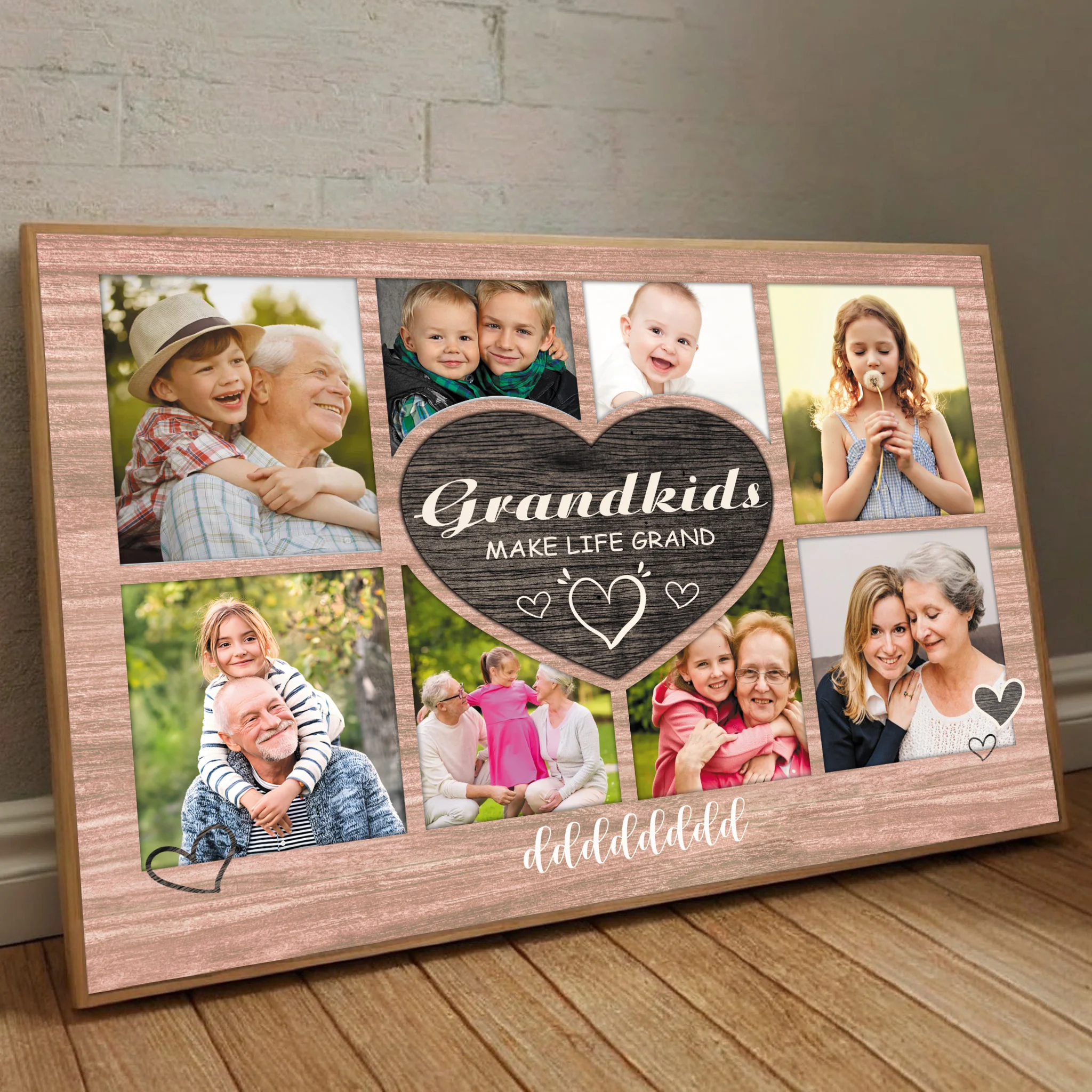 Grandkids Make Life Grand – A Customizable Poster for Proud Grandparents - 89Prints