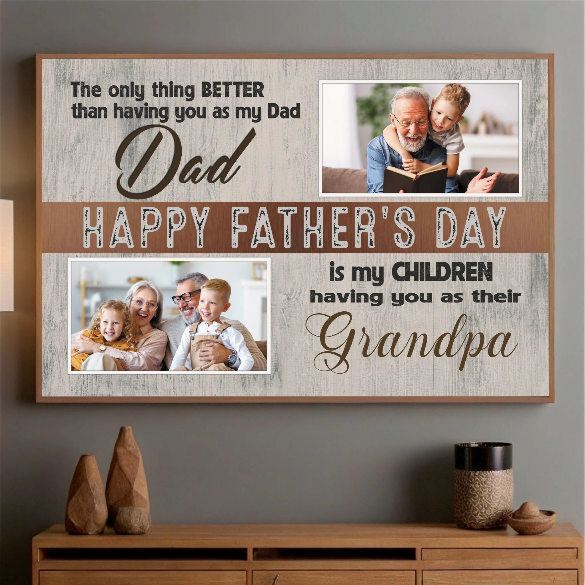 Personalized Poster for Grandpa – A Father's Day Tribute Filled with Love - 89Prints