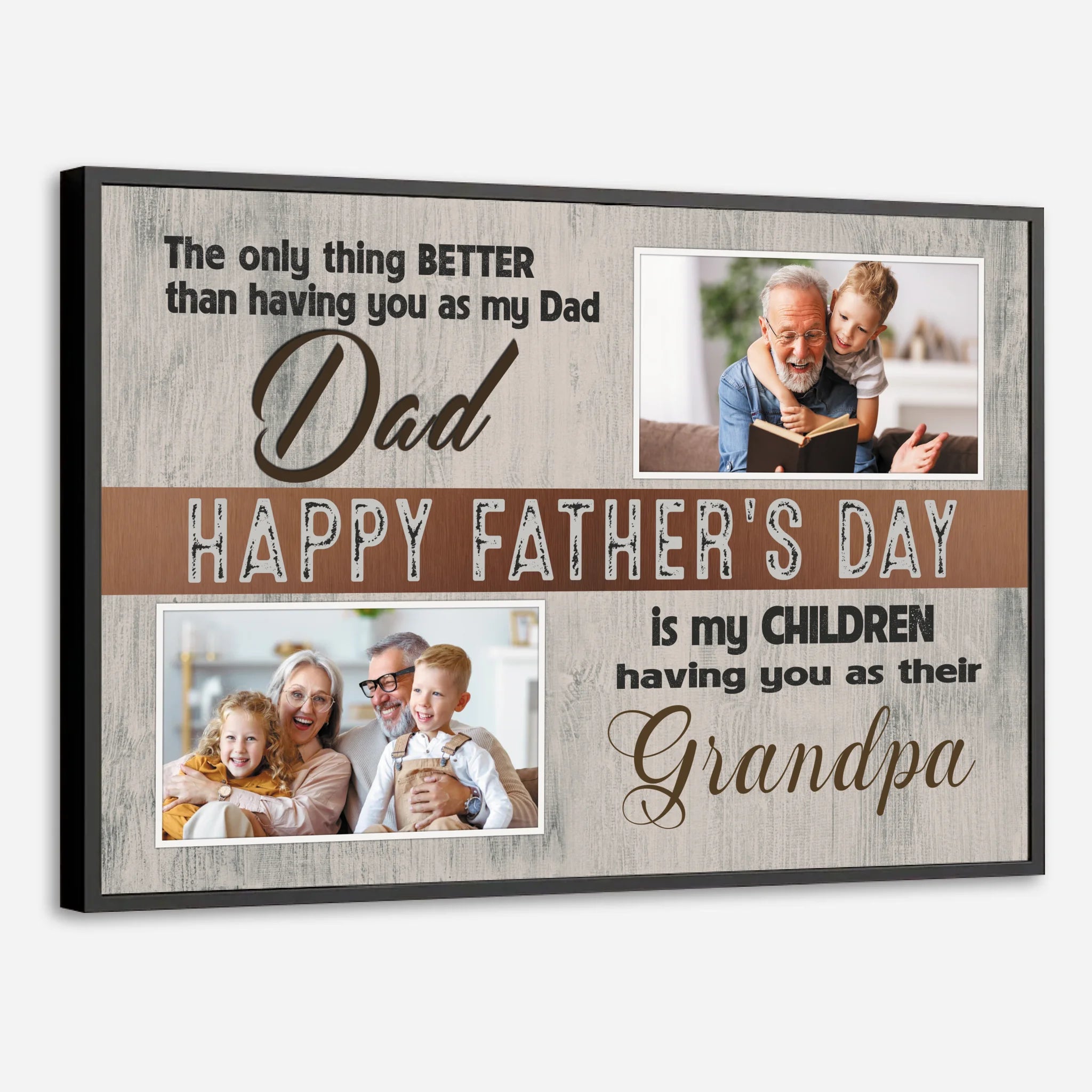 Personalized Poster for Grandpa – A Father's Day Tribute Filled with Love - 89Prints
