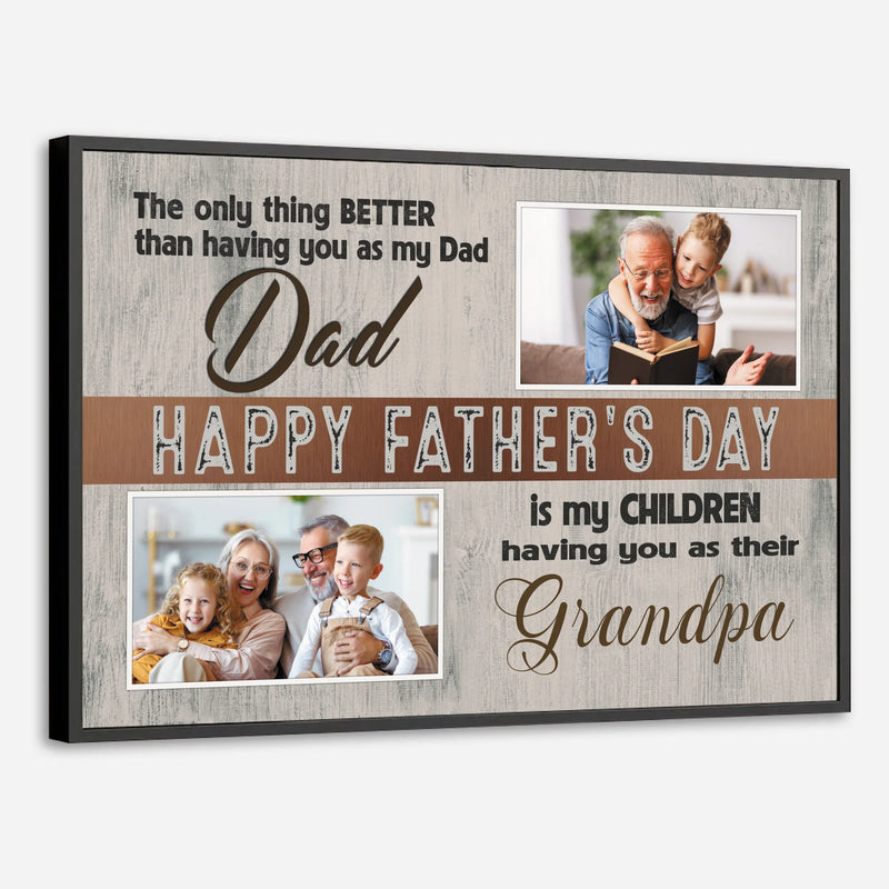 Personalized Poster for Grandpa – A Father's Day Tribute Filled with Love - 89Prints