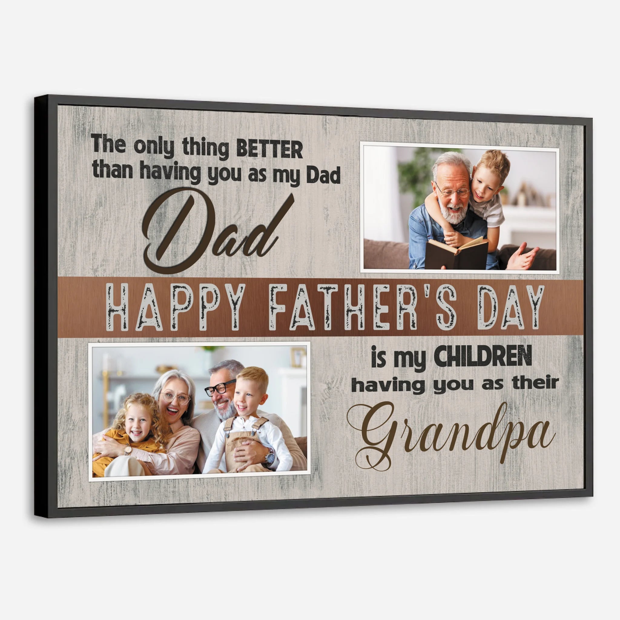Personalized Poster for Grandpa – A Father's Day Tribute Filled with Love - 89Prints