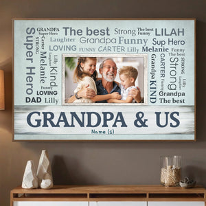 Grandpa, Your Love Lives in Every Moment – A Personalized Poster Gift - 89Prints