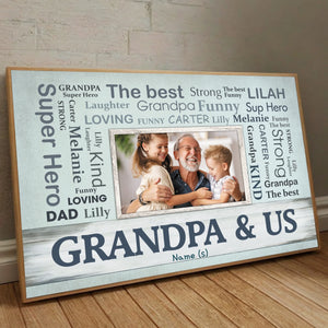 Grandpa, Your Love Lives in Every Moment – A Personalized Poster Gift - 89Prints