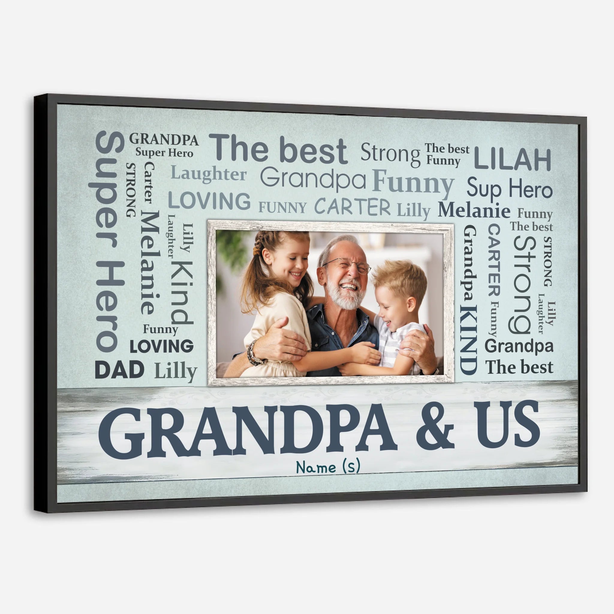 Grandpa, Your Love Lives in Every Moment – A Personalized Poster Gift - 89Prints