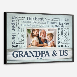 Grandpa, Your Love Lives in Every Moment – A Personalized Poster Gift - 89Prints