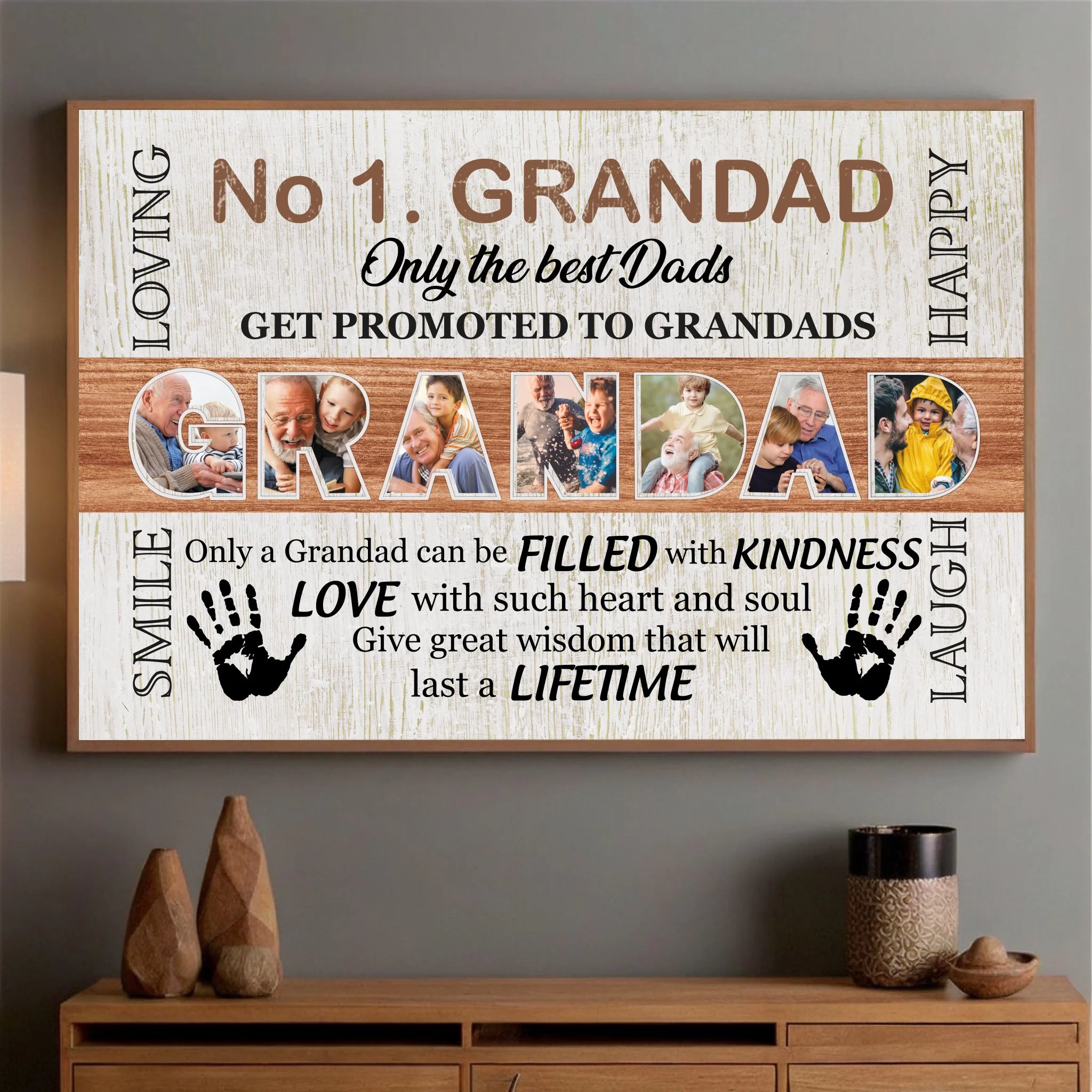 Personalized Poster – Grandad, Your Loving Spirit Shines Forever - 89Prints