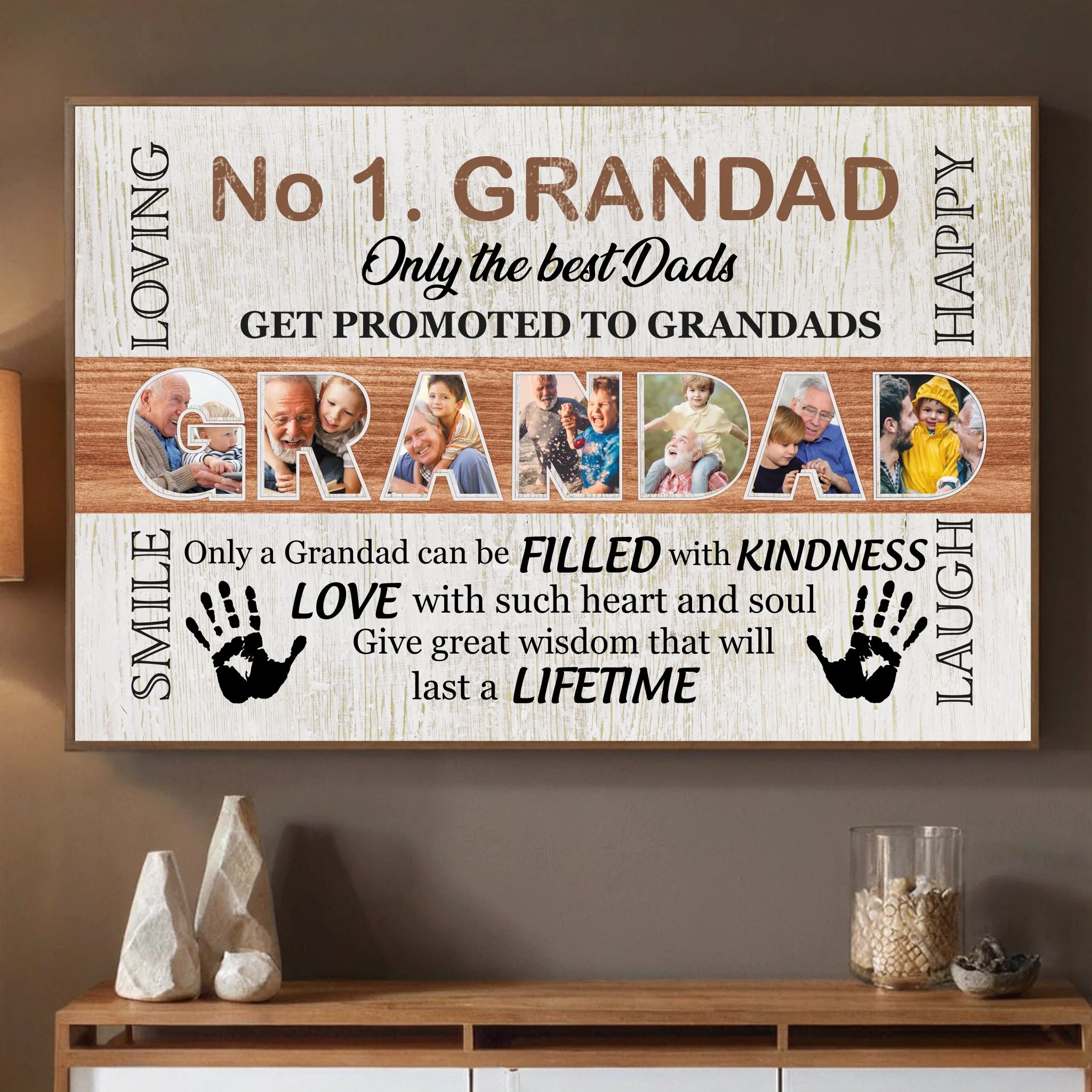 Personalized Poster – Grandad, Your Loving Spirit Shines Forever - 89Prints