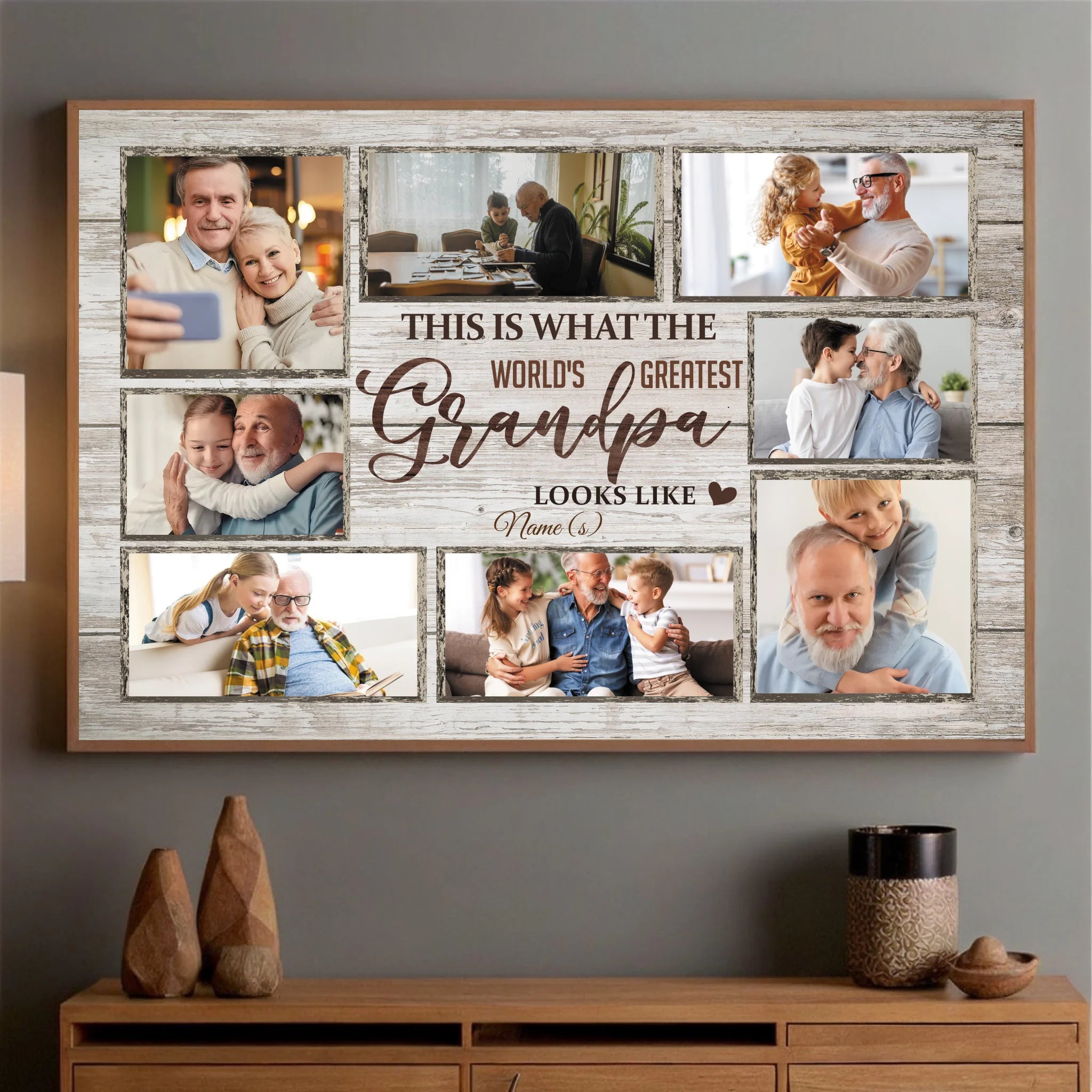 The World’s Greatest Grandpa – Personalized Tribute Poster - 89Prints