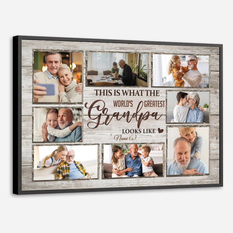 The World’s Greatest Grandpa – Personalized Tribute Poster - 89Prints