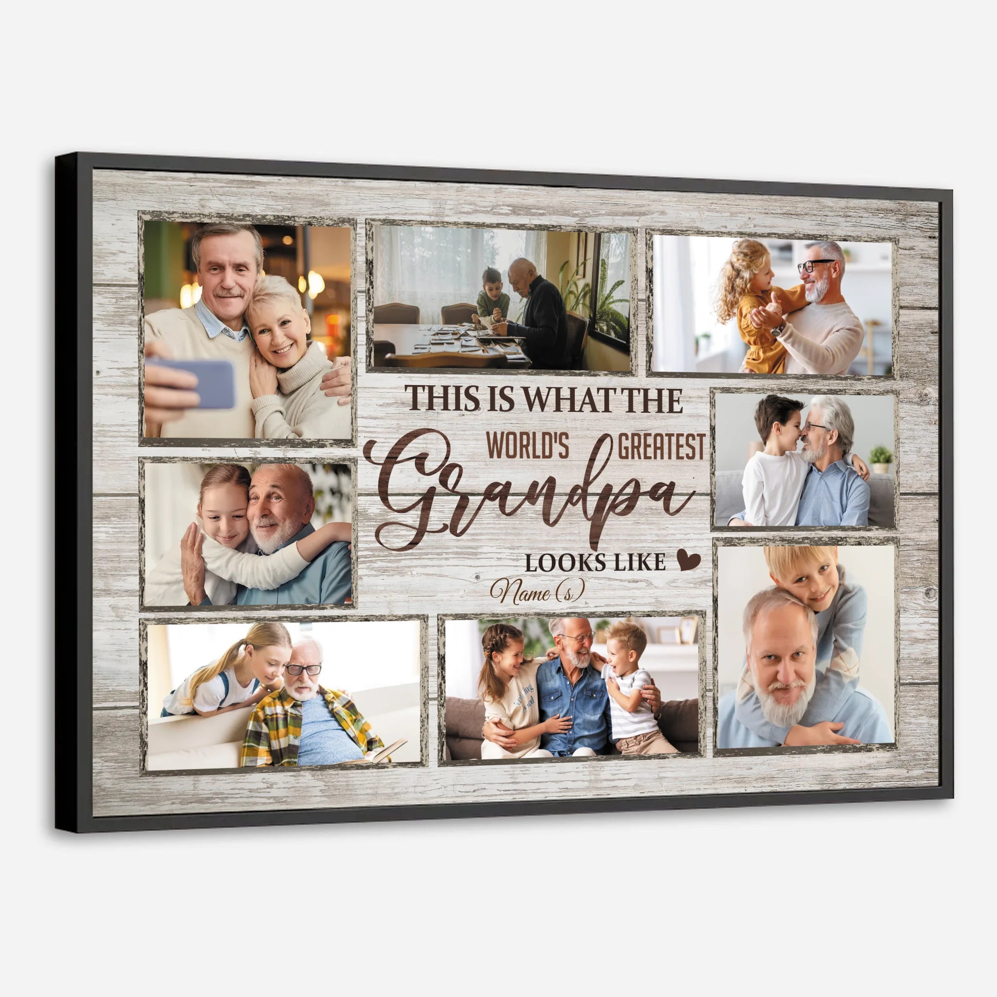 The World’s Greatest Grandpa – Personalized Tribute Poster - 89Prints