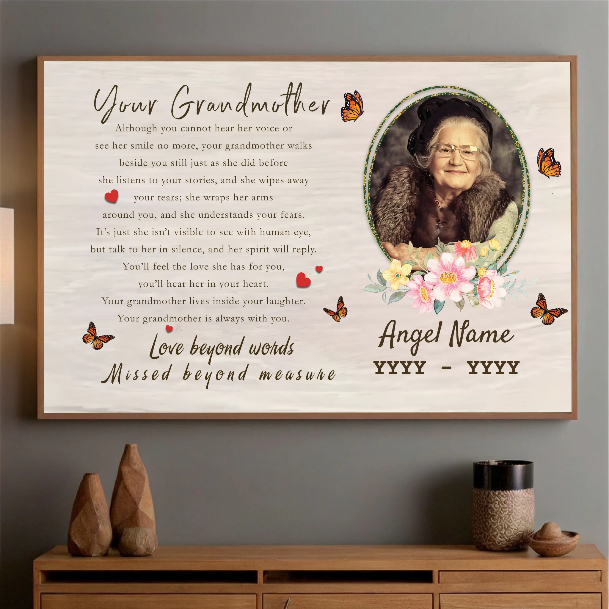 Custom Grandmother Poster – A Bond That Time Can’t Break - 89Prints