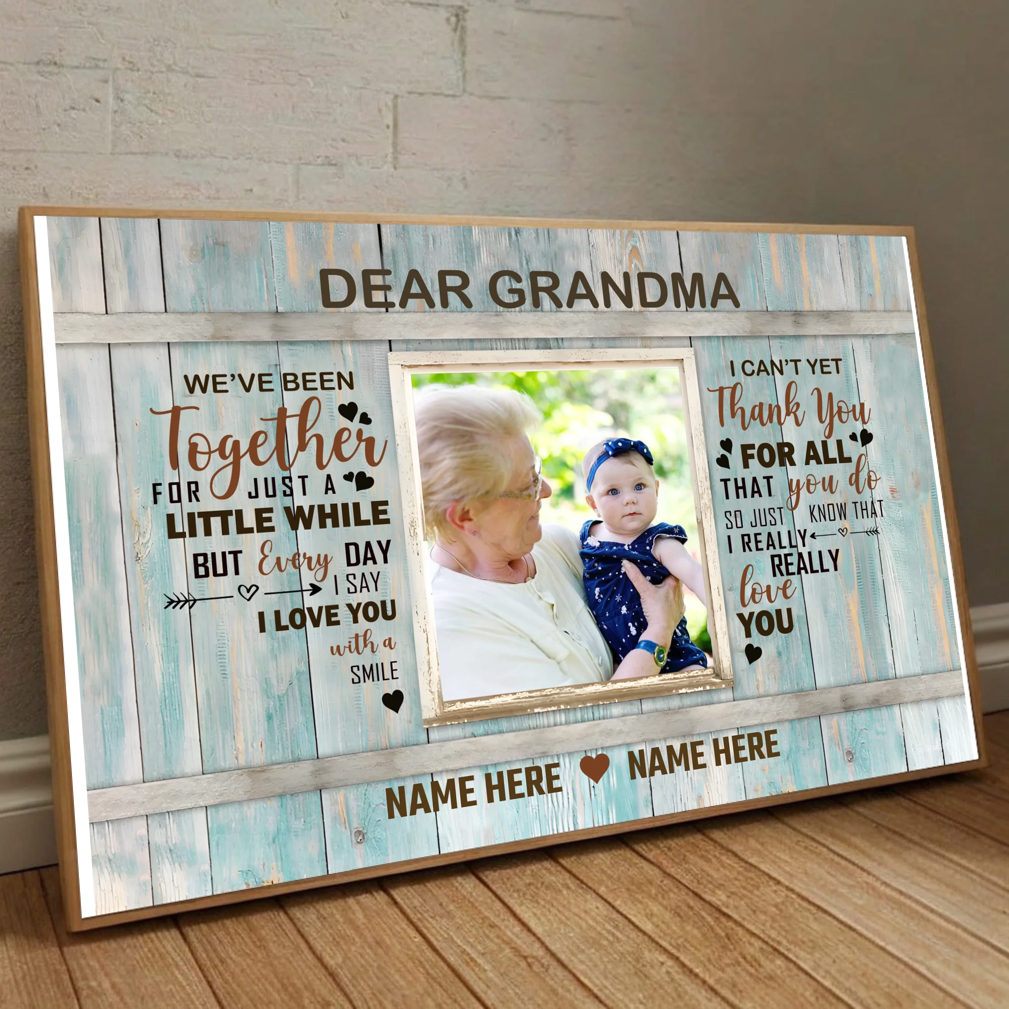 Custom Poster for Grandma – A Timeless Message of Love - 89Prints