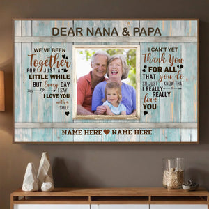 Custom Poster for Nana & Papa – A Personalized Family Keepsake - 89Prints
