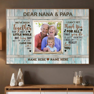 Custom Poster for Nana & Papa – A Personalized Family Keepsake - 89Prints