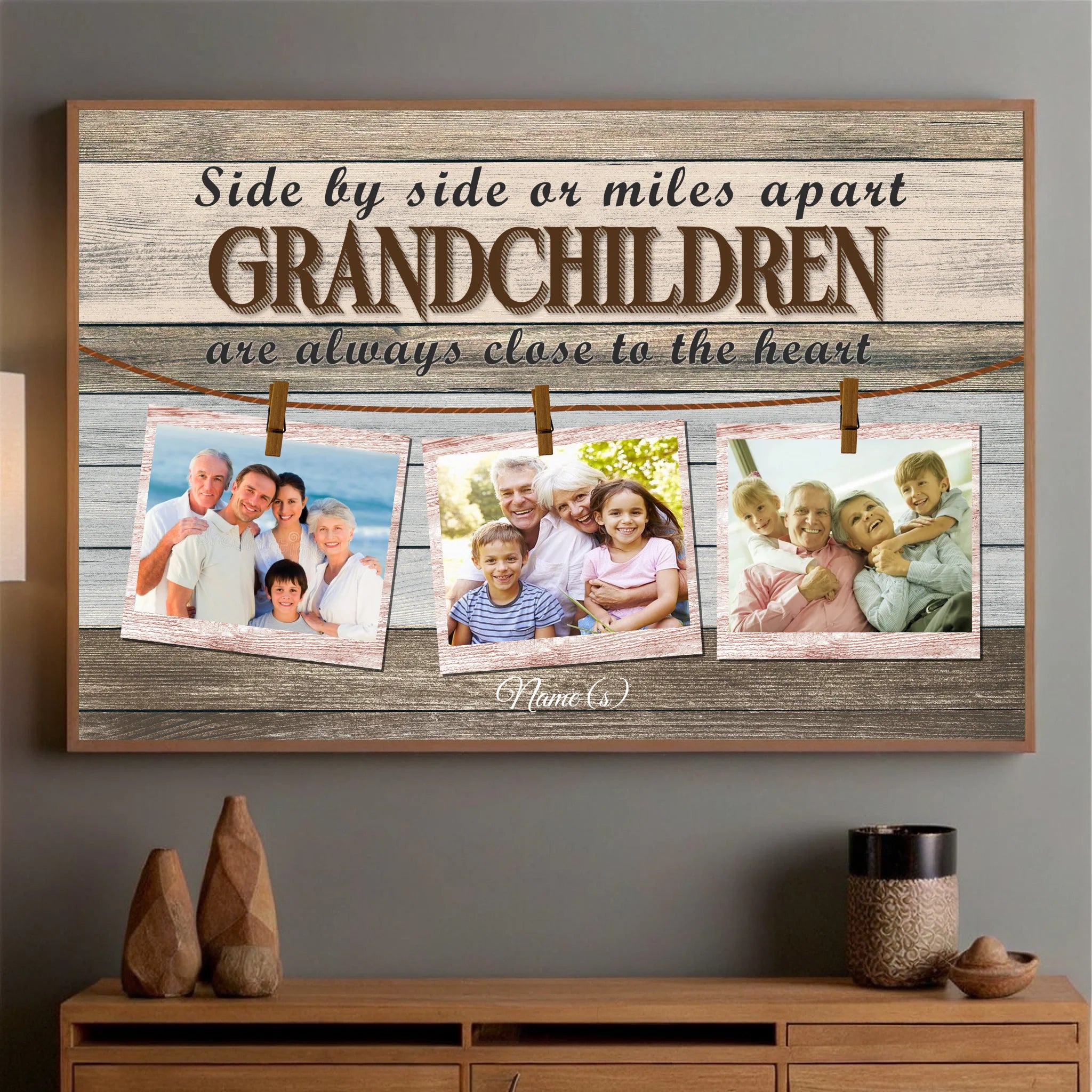 Custom Grandchildren Poster – Cherish Family Moments Wherever They Are - 89Prints