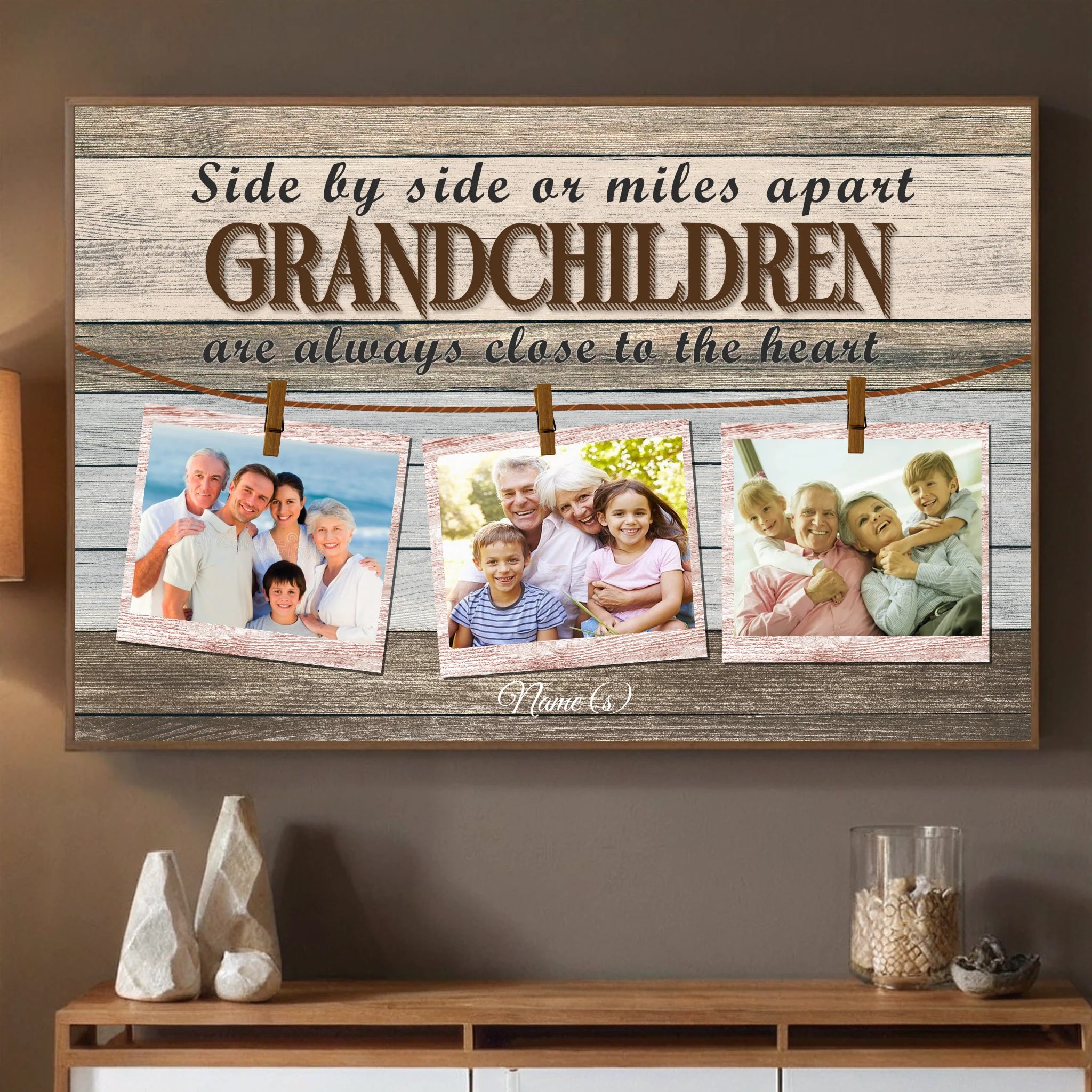 Custom Grandchildren Poster – Cherish Family Moments Wherever They Are - 89Prints